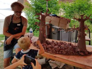 atelier enfant marché de potiers matour