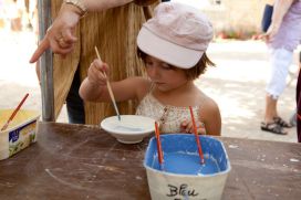 atelier enfants marché de potiers Matour